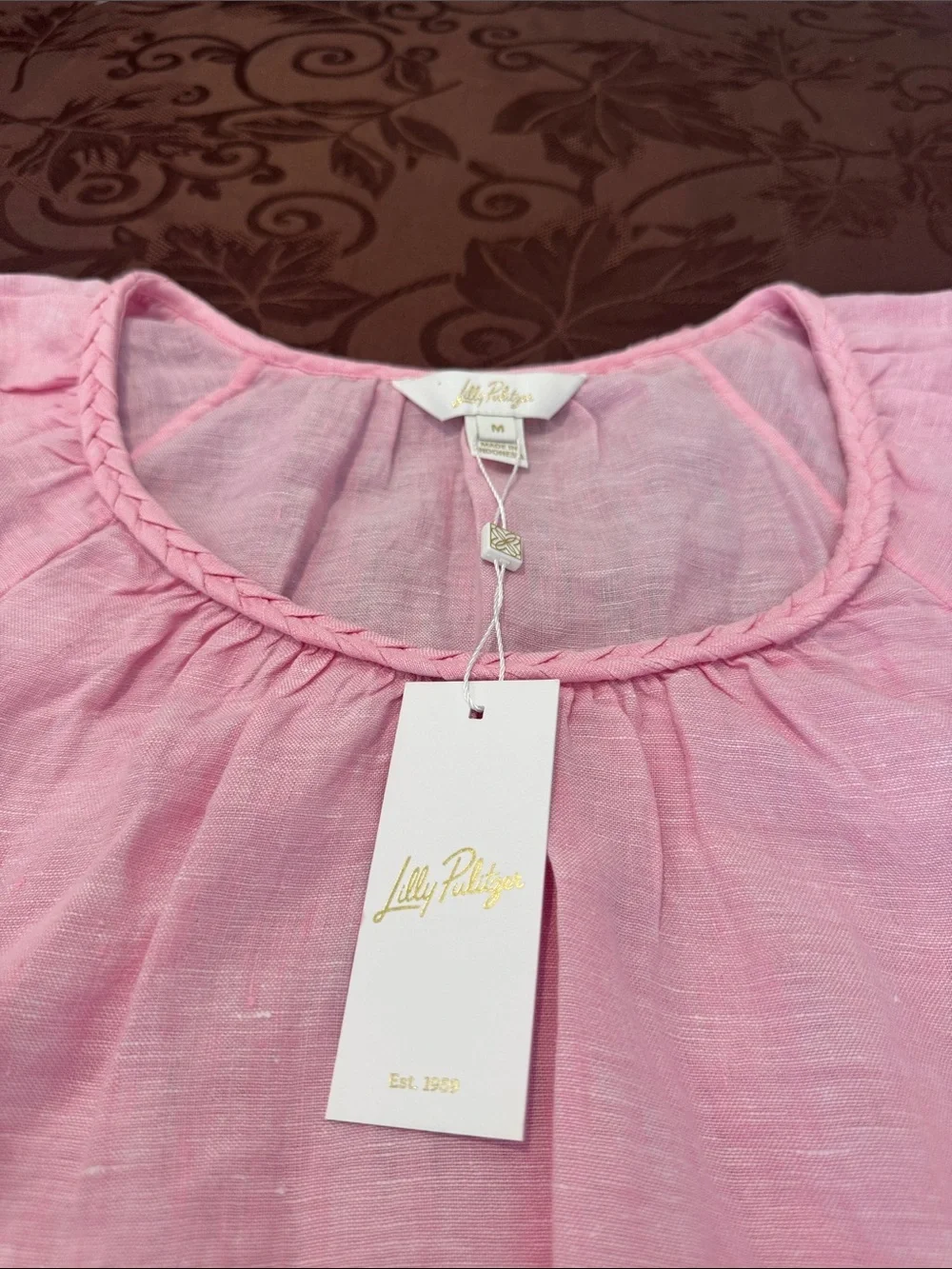 Lilly Pulitzer ‘Calais’ Short Sleeve Top. Size Med